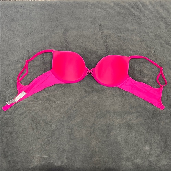 Victoria's Secret Hot Pink Double-Strap Demi Underwire Bra 36B - Picture 9 of 12